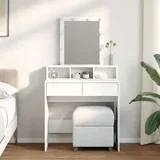 Toaletni stolić s LED svjetlima bijeli 80 x 41 x 144 5 cm