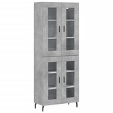 Maison Chic Visoka Komoda - Predalnik betonsko siva 69,5x34x180 cm inženirski les, (21720254) Cene