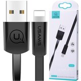 Usams U2 FLAT KABEL ZA LIGHTNING 1,2M ČRN ZA IPHONE 5/6/7/8/X, (21980435) | Shoptok.si