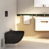 Vitra 120-083R009 Sento črna WC deska z mat zaključkom s počasnim zapiranjem "Soft Close" | Shoptok.si