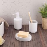 Tendance dozator za sapun stoneware 400 ml sa gumenim efektom, bijeli | Eponuda.ba