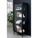 Unique Furniture Črna kovinska vitrina 58x160 cm Carmel – | Shoptok.si