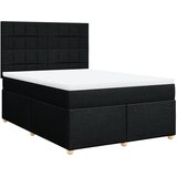  Krevet s oprugama i madracem crni 140x200 cm od tkanine | shoptok.hr