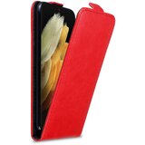 Cadorabo Ohišje, združljivo z Samsung Galaxy S21 ULTRA v rdeče jabolko - Zaščitni ovitek v obliki flipa z magnetnim zapiranjem, (20565169) | Shoptok.si