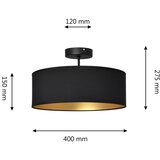  Luster na šipci ALBA 3xE27/15W/230V crna/zlatna | Eponuda.com