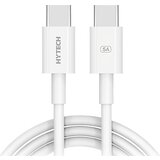 Hytech HY-XTP24 5A/100W Type-C/Type-C 1m Bijelo  Hytech HY-XTP24 5A/100W Type-C/Type-C 1m Bijelo Slike