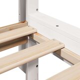 vidaXL Krevet s regalom za knjige bez madraca bijeli 90x190cm borovina | shoptok.hr