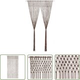  The Living Store Zavesa makrame taupe 140x240 cm bombaž - Zavesa, (21744274) Cene