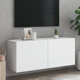  The Living Store Stenska TV omarica bela 100x30x41 cm - TV Omarica, (21499208) Cene