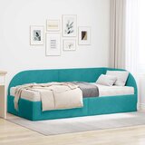  Kutni krevetni okvir s madracem 2 kom. Tirkizna 100 x 200 cm | Shoptok.si