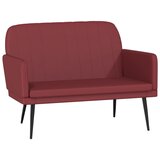  Klupa crvena boja vina 107x80x81 cm od umjetne kože | shoptok.hr