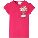  Dječja majica jarkoružičasta 128 | shoptok.hr