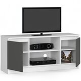 AKORD Tv Omarica, 2 Vrata In 1 Polica, Bela/Siva, (5000331861) | Shoptok.si