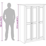  Ormar od borovine s 3 vrata 118x50x171,5 cm asortiman Panama | shoptok.hr