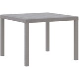 Stol za vrt Svjetlosiva 100 x 100 x 73 cm poliratan | shoptok.hr