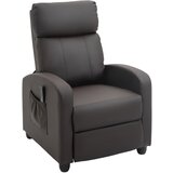 HOMCOM masažni fotelj Relax z 8 načini in 5 intenzivnostmi, naslanjač z naslonom za noge in daljinskim upravljalnikom, PU usnje, rjava barva, (20710904) Cene