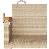  Klupa za ljuljanje bež 63x62x40 cm od poliratana | shoptok.hr