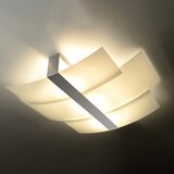 Nice Lamps Bela stropna svetilka s steklenim senčnikom 53x61 cm Marett – | Shoptok.si