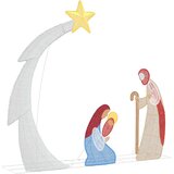  Jaslice LED lampica Topla bijela 149 x 32 x 127,5 cm Poliester | shoptok.hr