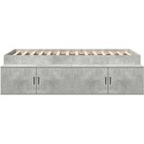  Krevetna Baza za Skladištenje Betonski sivi 90x200 cm | shoptok.hr