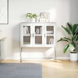 vidaXL Komoda ružičasta 100,5x39x107 cm hladno valjani čelik | shoptok.hr
