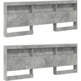  Skladišno uzglavlje Beton siva 200 cm Konstruirano drvo | shoptok.hr