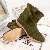 Resti Green cowboy boots on a covered Astrit wedge - Footwear | ePonuda.com