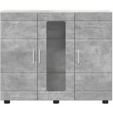 vidaXL Strani šal Betonsko siva 55.5 x 29 x 100 cm Konstruiran les | Shoptok.si