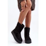 Boto PS1 Women's Snow Boots Insulated with Fur Black Abrams | Shoptok.si