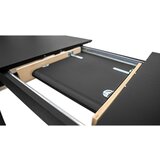 Woodman Raztegljiva jedilna miza z dodatno ploščo v hrastovem dekorju 90x180 cm Curved – | Shoptok.si
