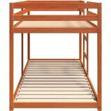 Krevet na kat voštano smeđi 80 x 200 cm od masivne borovine | shoptok.hr
