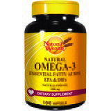 Natural Wealth Omega-3 1000 mg, 100 Kapsula - Podrška Srcu i Mozgu | ePonuda.com