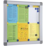 SMIT VISUAL Vitrina RECTO, zunanja višina 710 mm, za 4 x DIN A4 | Shoptok.si