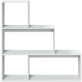 vidaXL Pregrada / regal za knjige 3 razina bijeli 123x29x123 cm drveni | shoptok.hr