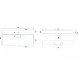 REA Bath Umivaonik REA Nadgradni GOYA 100CM | shoptok.hr