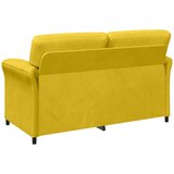 SOFA za dvije osobe Žuta 158 x 83 x 95 cm Baršun | shoptok.hr
