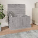 vidaXL Škatla za shranjevanje siva sonoma 50x30x28 cm inženirski les | Shoptok.si