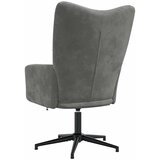  Stolica za opuštanje tamnosiva baršunasta | shoptok.hr