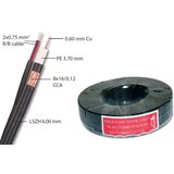 Koaksijalni kabl RG59 + 2x0.50 mm2 R/B E2 100m Cene