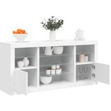 vidaXL Komoda s LED svjetlima bijela 142 5 x 37 x 67 cm Cijene