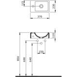 Bocchi milano nadgradni lavabo 37cm crna mat 1418-004-0126 | ePonuda.com