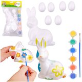  Zestaw Wielkanocny Jajka Styropianowe 6szt Figurka Zająca Farbki | shoptok.hr