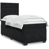  Box spring krevet s madracem crni 90x200 cm baršunasti | shoptok.hr