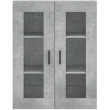 vidaXL Visoka komoda siva betona 69 5x34x180 cm od konstruiranog drva | shoptok.hr