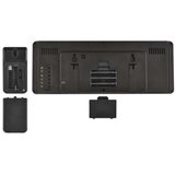  Meteostanica sa LCD ekranom u boji i budilnikom, 5V, 3xAAA + 2xAA, crna | Eponuda.com
