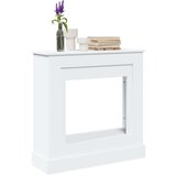 vidaXL Okvir za kamin bela 90x30x90 cm inženirski les | Shoptok.si