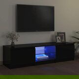 The Living Store TV omarica z LED lučkami črna 140x40x35,5 cm - TV Omarica, (21375739) Cene