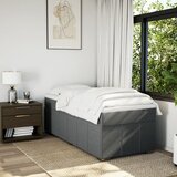  Okvir kreveta s oprugama i madrac tamnosivi 80x200cm od tkanine | shoptok.hr
