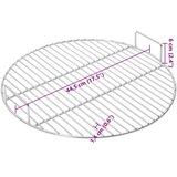  Rešetka za roštilj s ručkama Ø 44,5 cm nehrđajući čelik 304 | shoptok.hr