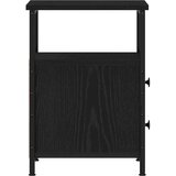 vidaXL Nočne omarice 2 kosa črni hrast 34x35,5x50 cm inženirski les | Shoptok.si